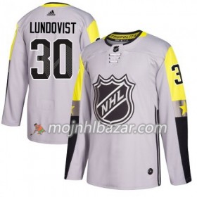 Dresovi New York Rangers Henrik Lundqvist 30 2018 NHL All-Star Metro Division Adidas Siva Authentic - Muške